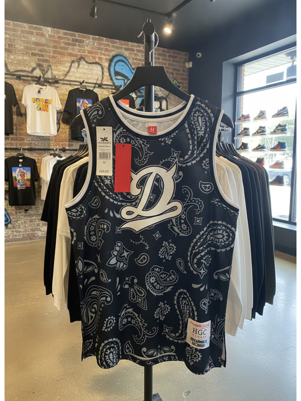 $80 (YOUTH MEDIUM) BORN SINNER AMVILLE BASKETBALL JERSEY HGC